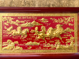  Tranh Mã Đáo Thành Công Đồng Vàng Mạ Vàng 1m07x67cm 