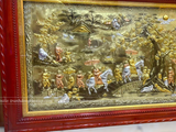  Tranh Vinh Quy Bái Tổ Đồng Vàng Dát Vàng 1m7x90cm 