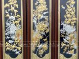  Tranh Tứ Quý Đồng Vàng Dát Vàng 88cmx28cm 