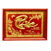 Chữ Phúc 48x68cm mạ vàng 24K nền đỏ khung sồi 