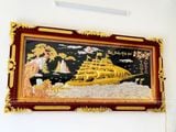  Tranh Thuận Buồm Xuôi Gió Đồng Đỏ Dát Vàng 2m3x1m2 