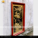  Tranh chữ Hiếu kích thước 68x108cm không dát vàng khung gỗ sồi 