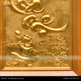  Tranh chữ Cha Mẹ  28x38cm mạ vàng 24K cả nền khung gỗ sồi 