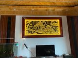  Tranh Đồng Quê Đồng Vàng Dát Vàng 2m3x1m2 