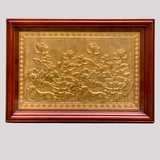  Tranh Hoa Sen mạ vàng toàn bộ 61x88cm 