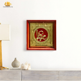  Tranh chữ Lộc 45x45cm nền đỏ 