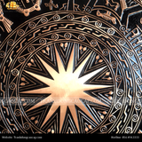  Tranh Trống đúc khung dơi KT 120x120 cm-ĐK mặt trống 80cm 