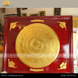  Tranh Trống đúc KT 160cm x190cm -ĐK mặt trống 120cm,dát vàng 24K 