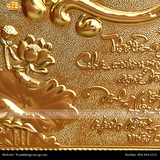  Tranh chữ Cha Mẹ 28x38cm mạ vàng 24K 