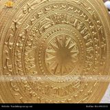  Mặt trống đồng gò - ĐK 1m, thếp vàng 24K 