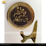  Tranh đĩa chữ Gia Đình đường kính 21cm màu giả cổ 