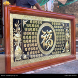  Tranh Bách Phúc 88x155cm nền đen 