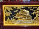  Tranh Thuận Buồm Xuôi Gió Đồng Vàng Dát Vàng 1m7x90cm 