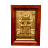  Tranh Khuê Văn Các 28x38cm mạ vàng 24K cả nền khung gỗ sồi 