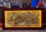  Tranh Vinh Hoa Phú Quý Đồng Vàng Dát Vàng Bạc 1m7x90cm 