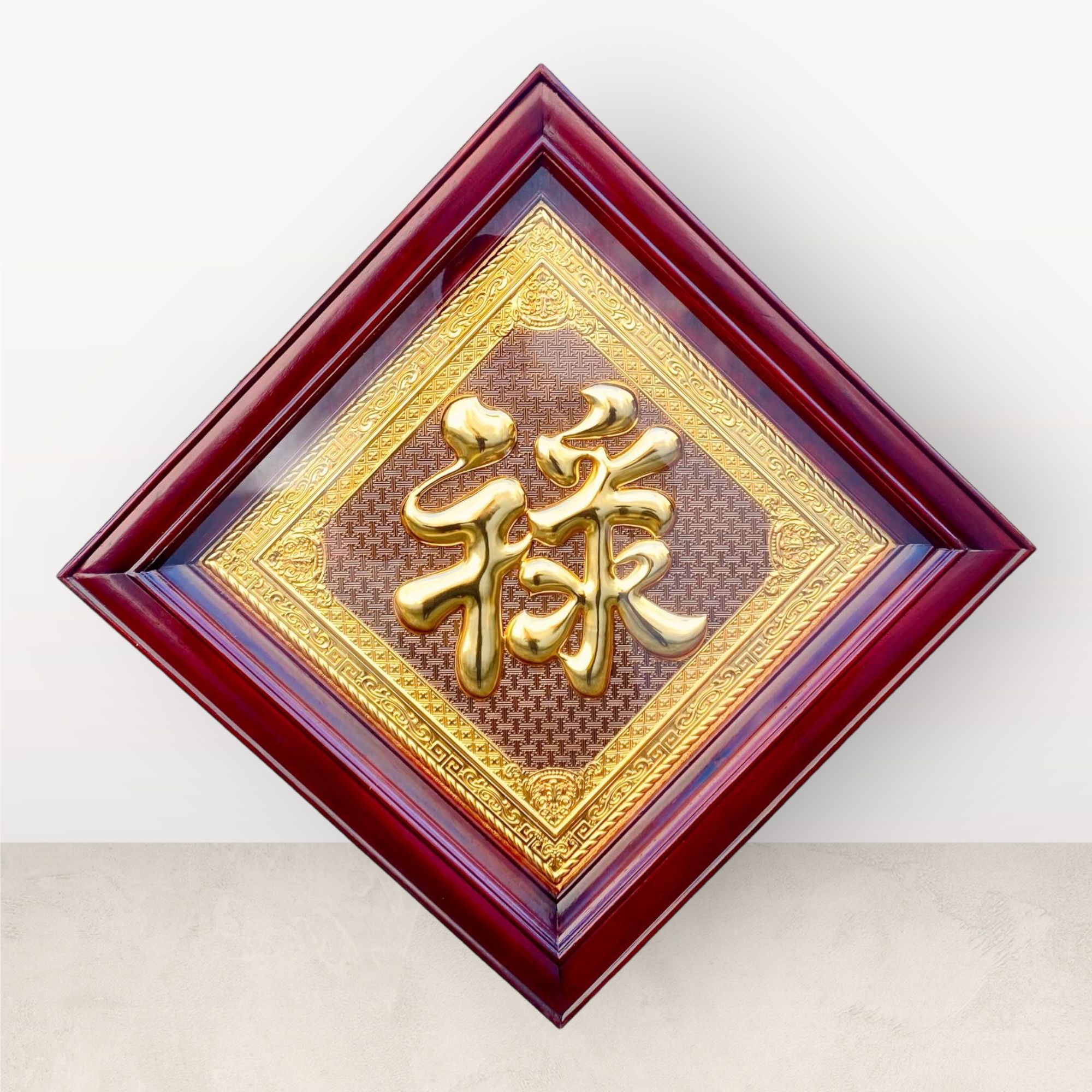  Tranh chữ Lộc mạ vàng 24K 48x48cm mẫu 1 