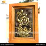  Tranh chữ Tâm 28x38cm nền giả cổ 