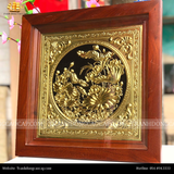  Tranh Hoa Sen 38x38cm nền đen 