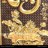  Tranh chữ Tâm 28x38cm nền giả cổ 