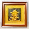  Tranh Văn Miếu đồng vàng mạ vàng 24K 30x30cm 