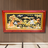  Tranh Mã Đáo Thành Công Đồng Vàng Dát Vàng 1m7x90cm 