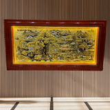  Tranh Đồng Quê Đồng Vàng Dát Vàng 2m3x1m2 