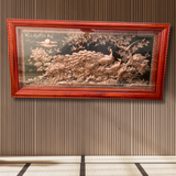  Tranh Vinh Hoa Phú Quý Đồng Đỏ Giả Cổ  2m17x1m07 