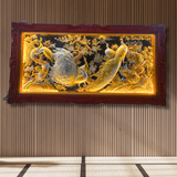  Tranh Vinh Hoa Phú Quý Đồng Vàng Dát Vàng 2m3x1m2 