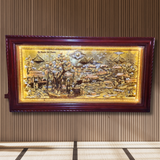  Tranh Đồng Quê Đồng Vàng Dát Vàng 1m7x90cm 