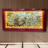  Tranh Đồng Quê Đồng Vàng Dát Vàng 1m7x90cm 