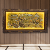  Tranh Đồng Quê Đồng Vàng Dát Vàng 1m7x90cm 