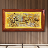  Tranh Thuận Buồm Xuôi Gió Đồng Vàng Dát Vàng 1m7x90cm 