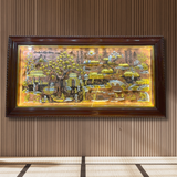  Tranh Đồng Quê Đồng Vàng Dát Vàng 1m7x90cm 