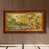 Tranh Thuận Buồm Xuôi Gió Đồng Vàng Dát Vàng 1m7x90cm 