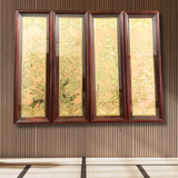  Tranh Tứ Quý Đồng Vàng Dát Vàng 1m27x41cm 