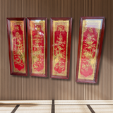  Tranh Tứ Quý Đồng Vàng Mạ Vàng 1m27x41cm 