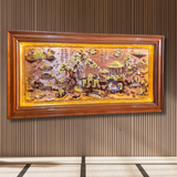  Tranh Đồng Quê Đồng Đỏ Dát Vàng 2m3x1m2 