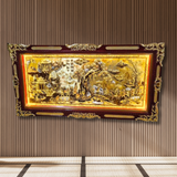  Tranh Vinh Quy Bái Tổ Đồng Vàng Dát Vàng 2m3x1m2 