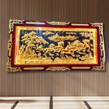  Tranh Mã Đáo Thành Công Đồng Vàng Dát Vàng 2m3x1m2 