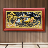  Tranh Mã Đáo Thành Công Đồng Vàng Dát Vàng 2m31x1m27 