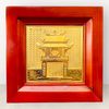  Tranh Văn Miếu đồng vàng mạ vàng 24K 28x38cm 