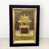  Tranh Văn Miếu đồng vàng 28x38cm 