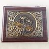  Tranh để bàn hoa sen đồng vàng màu giả cổ 20x25cm 