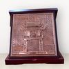  Tranh để bàn Văn Miếu đồng vàng đk 16cm mẫu 1 