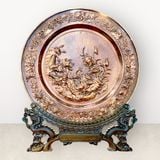  Tranh mâm đồng hoa sen để bàn mẫu 1 