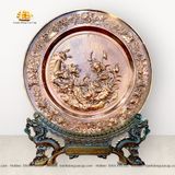  Tranh mâm đồng hoa sen để bàn mẫu 1 