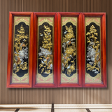  Tranh Tứ Quý Đồng Vàng 1m27x41cm 