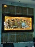 Tranh đồng Thuận buồm xuôi gió dát vàng bạc 90x170 cm mẫu 1 