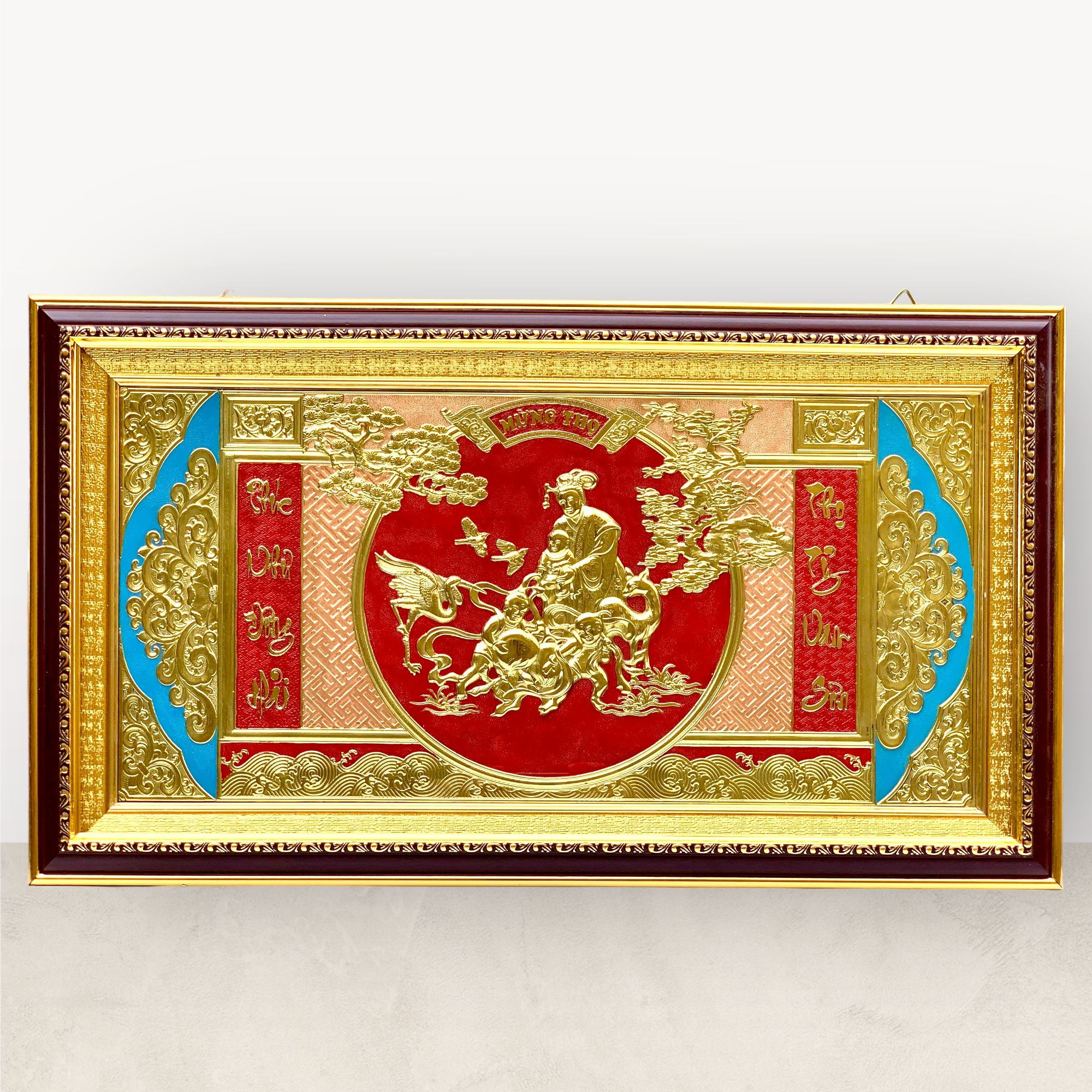  Tranh Mừng thọ bà 42x72cm mẫu 2 