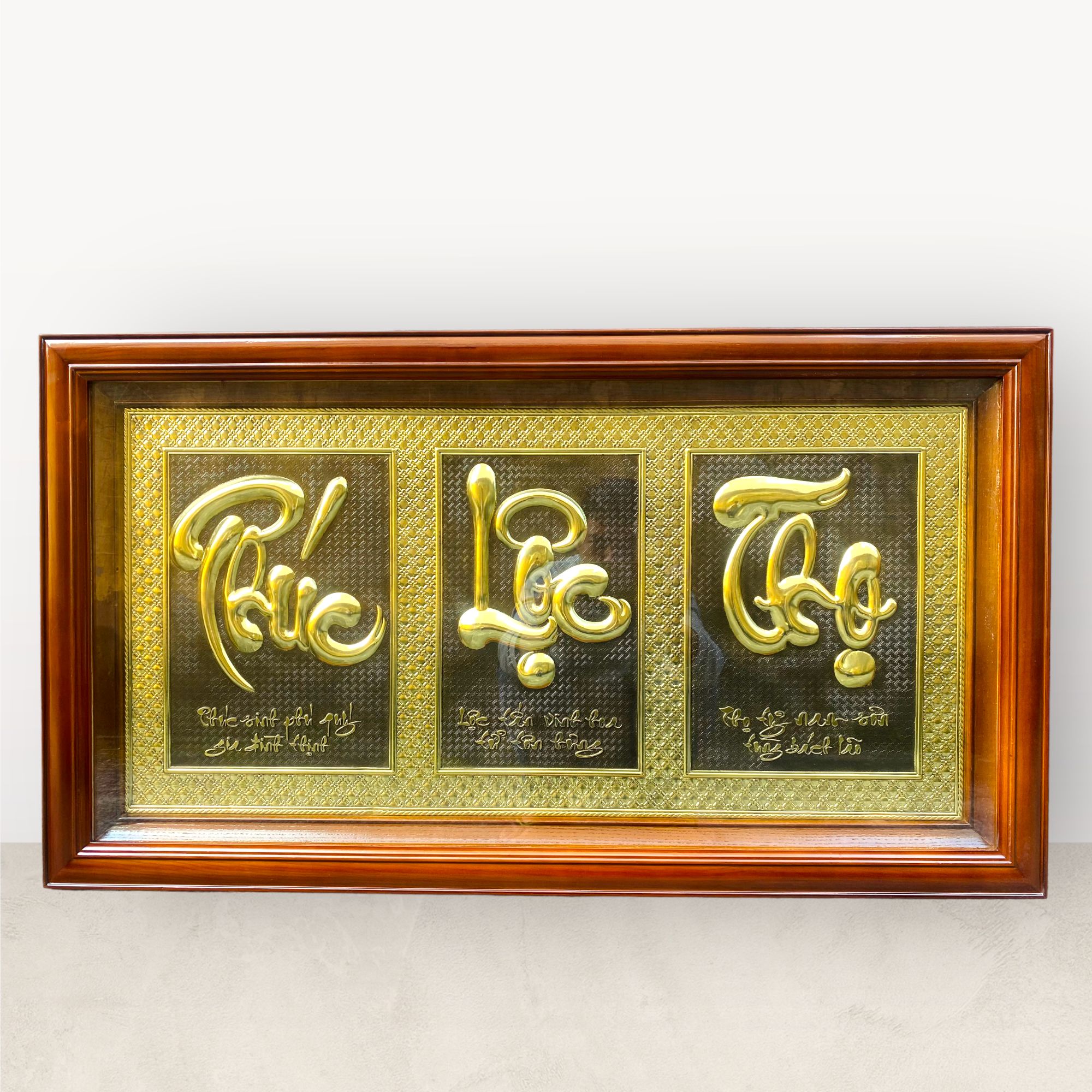  Tranh bộ 3 chữ Phúc Lộc Thọ 48x88cm 